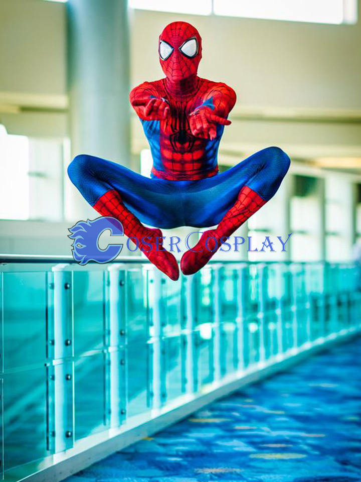2018 Shiny Spiderman Cosplay Costume New Design